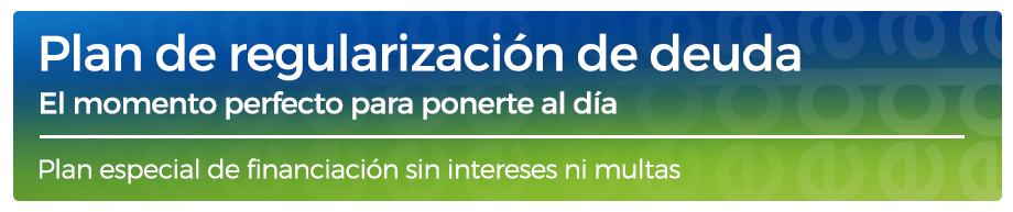 Plan de regularización de deuda