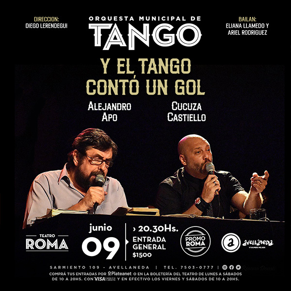 Orquesta municipal de tango y el tango contó un gol