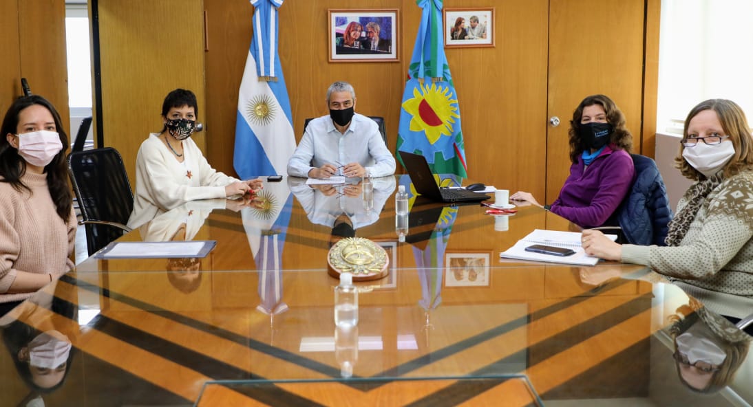 Ferraresi se reunió con Mayra Mendoza y autoridades de Vialidad Nacional