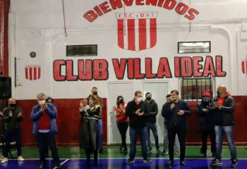 Chornobroff y Sierra inauguraron obras en clubes de barrio de Avellaneda
