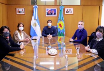 Alejo Chornobroff y Magdalena Sierra se reunieron con el titular del Patronato de Liberados de la Provincia, Aníbal Hnatiuk