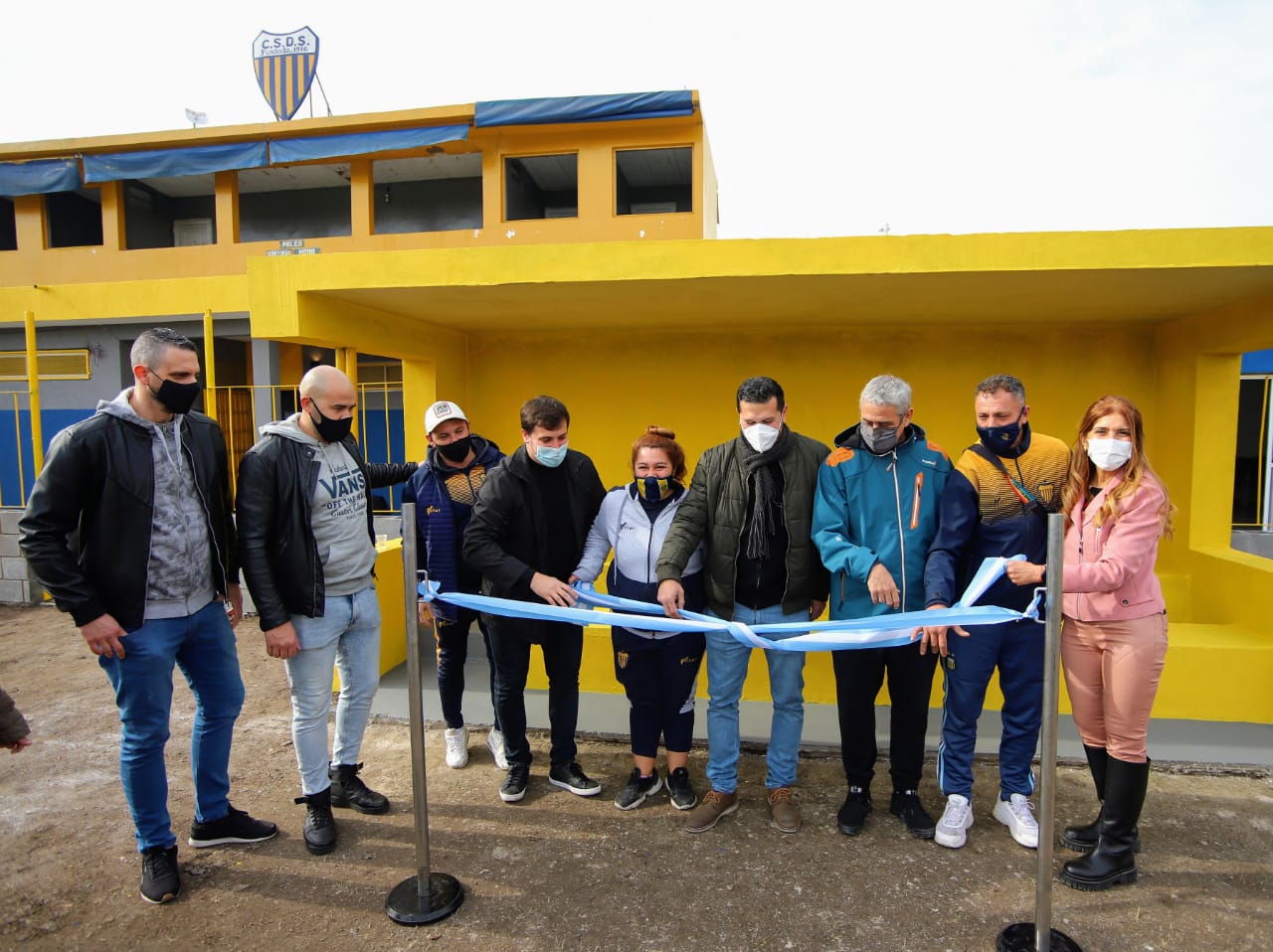 El ministro Ferraresi, Alejo Chornobroff y Magdalena Sierra inauguraron obras en instituciones de Dock Sud