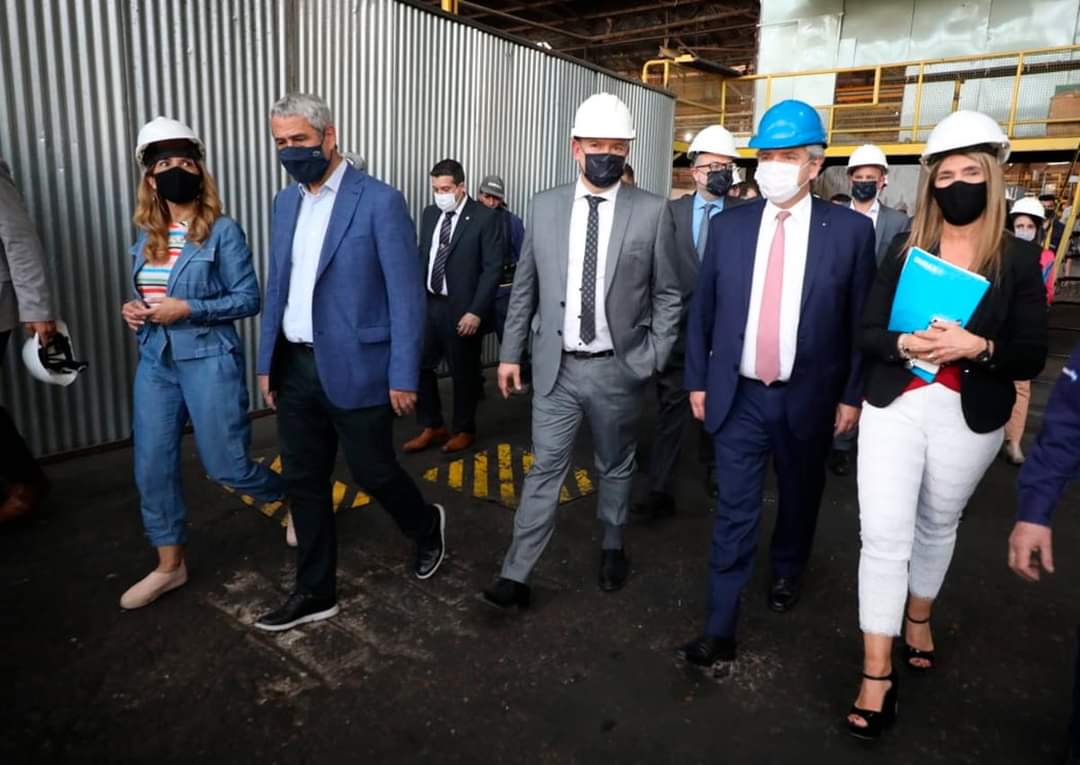 El Presidente Fernández y los ministros Ferraresi y Kulfas visitaron fábricas en Avellaneda