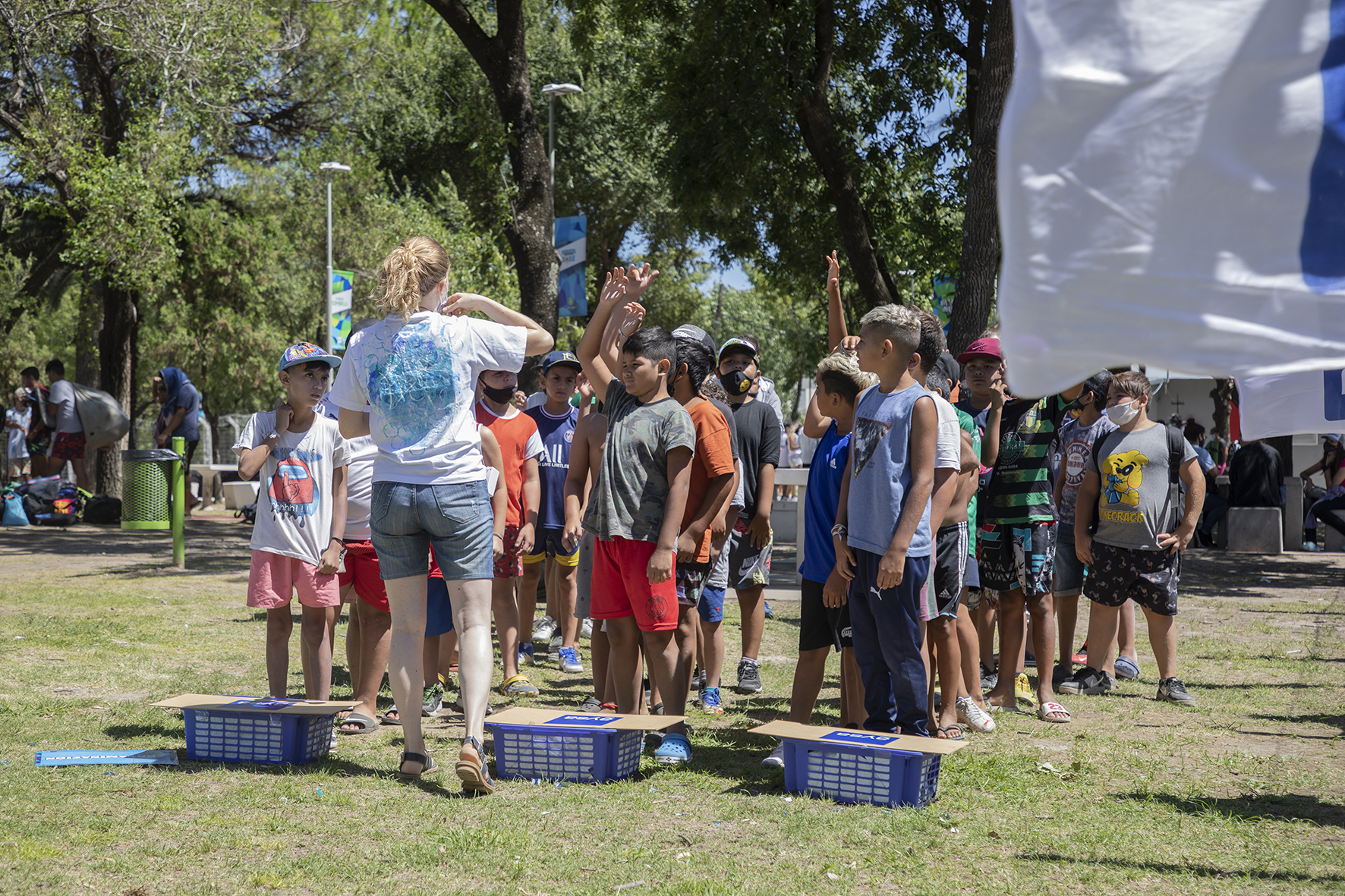 Las Colonias de Verano de Avellaneda realizaron una jornada recreativa y de concientización junto con AySA