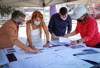 Magdalena Sierra supervisó el desarrollo de obras en espacios verdes de Avellaneda