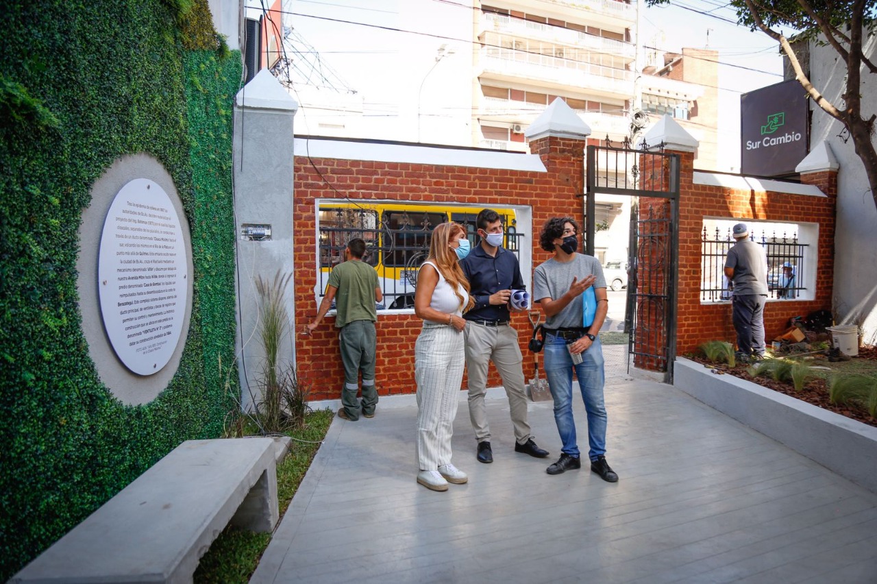 Magdalena Sierra supervisó el desarrollo de obras en espacios verdes de Avellaneda