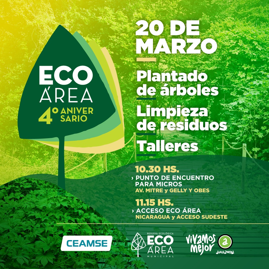 Eco Área celebra su 4to aniversario y conmemora el Día Internacional de los Bosques con actividades