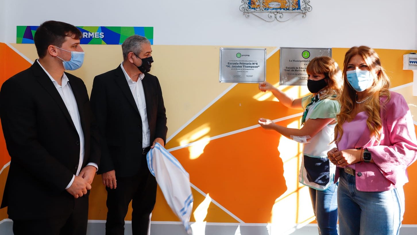 La Escuela Primaria de Isla Maciel inauguró sus renovadas instalaciones