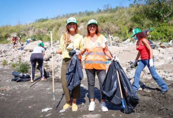 Magdalena Sierra participó de una jornada de limpieza y separación de residuos en el puerto Dock Sud