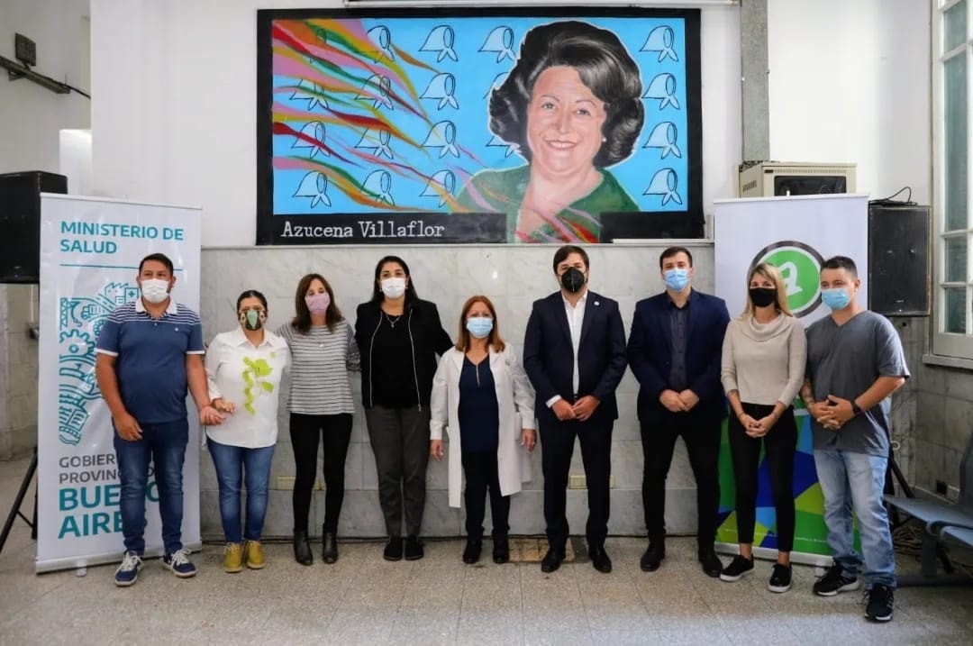 Se inauguró un mural homenaje a Azucena Villaflor en el Hospital Fiorito