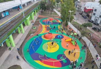 Se inauguraron las obras del Paseo La Alameda, en Sarandí