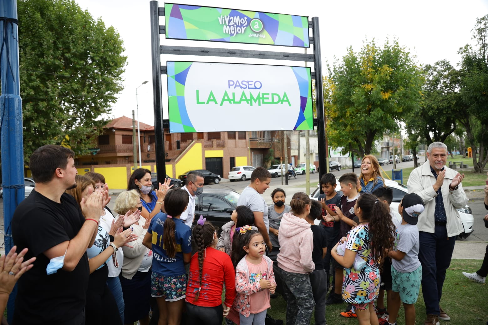 Se inauguraron las obras del Paseo La Alameda, en Sarandí