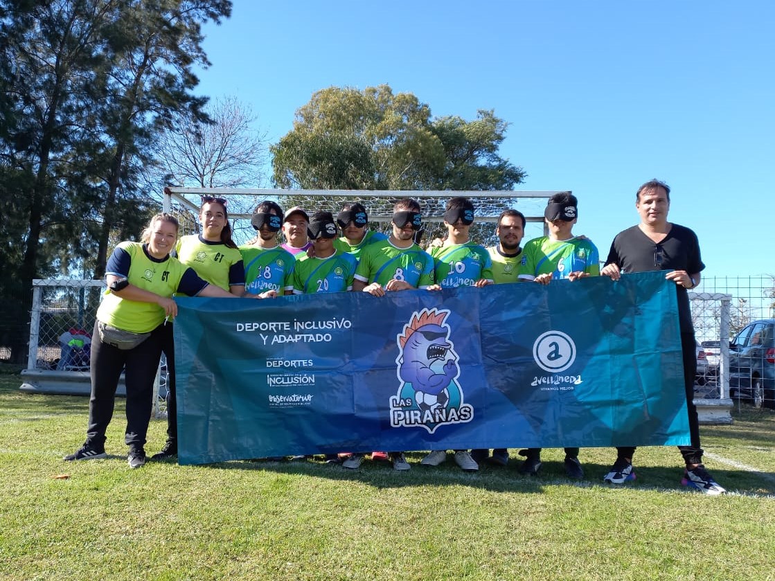 “Las pirañas” de Avellaneda debutaron en la Liga Nacional de Fútbol para ciegos