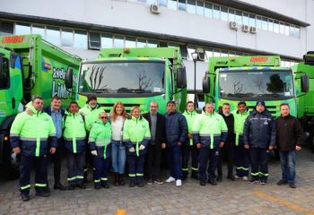 Alejo Chornobroff y Magdalena Sierra entregaron nuevo equipamiento para trabajos de higiene urbana