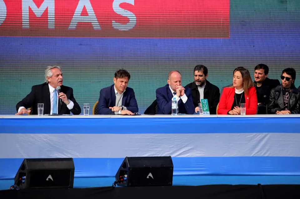 El intendente Chornobroff acompañó al presidente Alberto Fernández en la inauguración del nuevo Mercado de Lomas