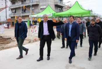 Los ministros Ferraresi y Katopodis supervisaron obras en Avellaneda