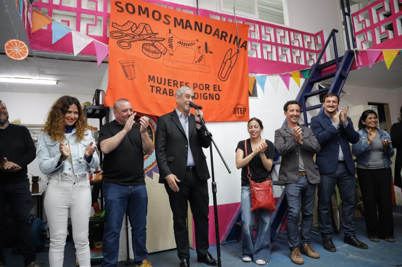 Jorge Ferraresi y Alejo Chornobroff inauguraron el 1º Centro de Formación para la Economía Popular en Avellaneda