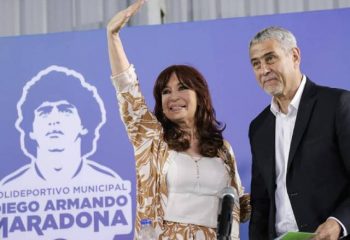 Cristina Fernández, Axel Kicillof y Jorge Ferraresi inauguraron el Polideportivo Diego Armando Maradona de Villa Corina