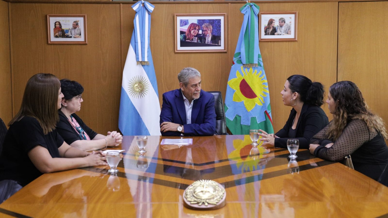 Ferraresi recibió a Danna Techeira, representante de Avellaneda en el Parlamento Juvenil del Mercosur