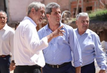 El gobernador Sergio Uñac visitó obras de urbanización en Avellaneda junto al intendente Ferraresi