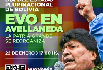 Con la presencia de Evo Morales, Avellaneda conmemora el Día del Estado Plurinacional de Bolivia