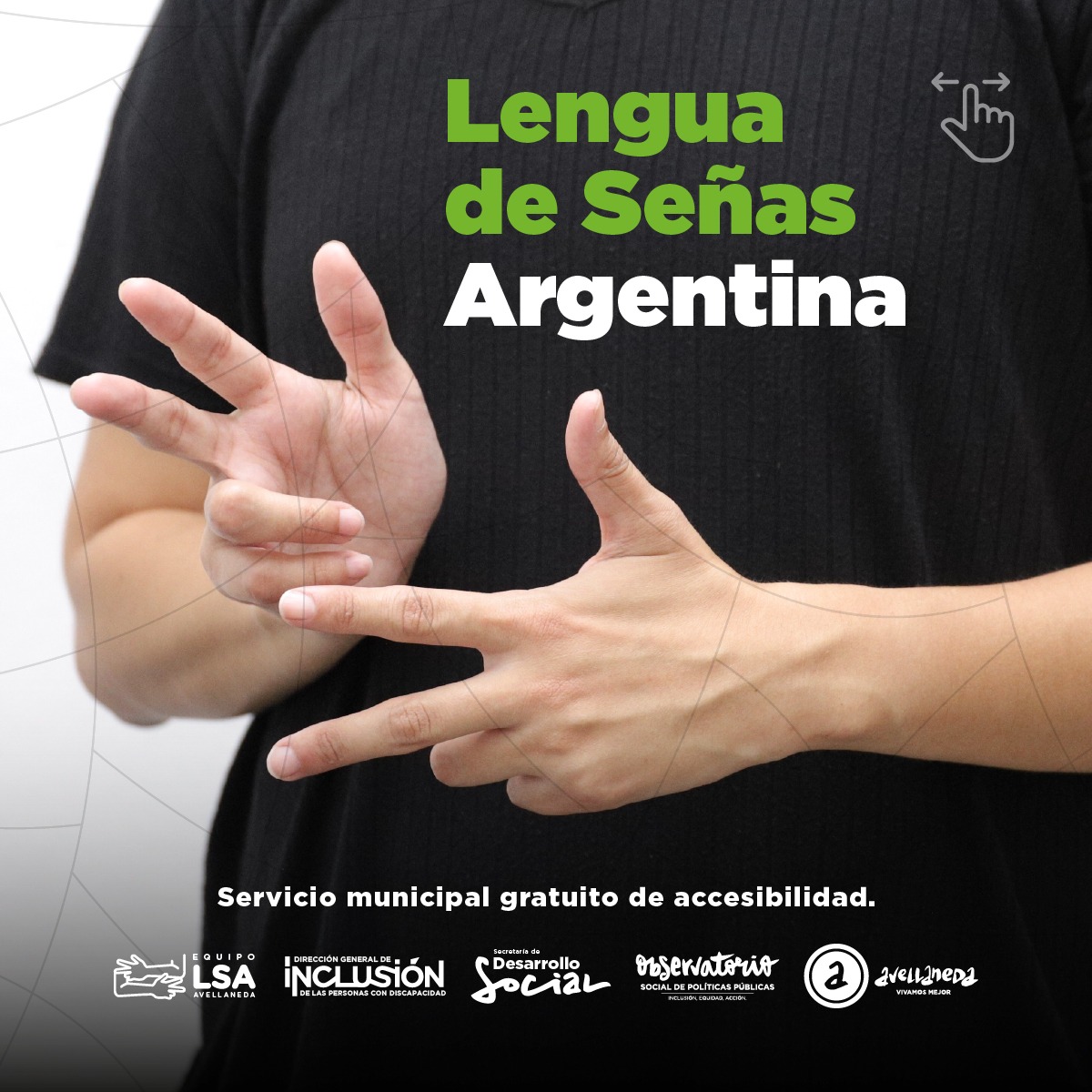 Servicio municipal de intérprete y mediador/a sorda en lengua de señas  argentina - Noticias | Municipalidad de Avellaneda