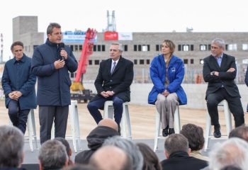 Alberto Fernández y Sergio Massa pusieron en marcha el Sistema Riachuelo, una mega obra cloacal para el AMBA