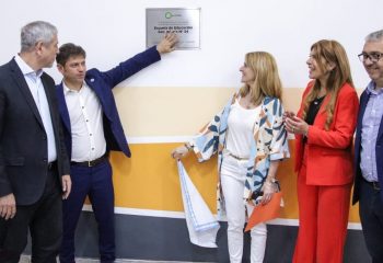 Kicillof y Ferraresi inauguraron la ampliación de la Secundaria 34 de Wilde