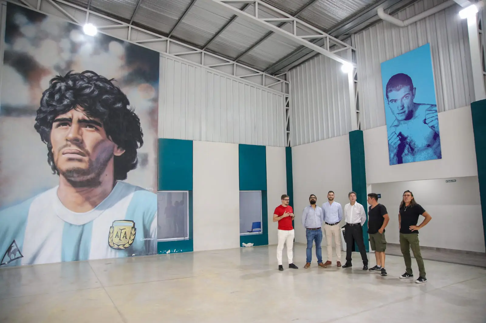 El intendente de Villa de Merlo visitó las instalaciones deportivas de Avellaneda